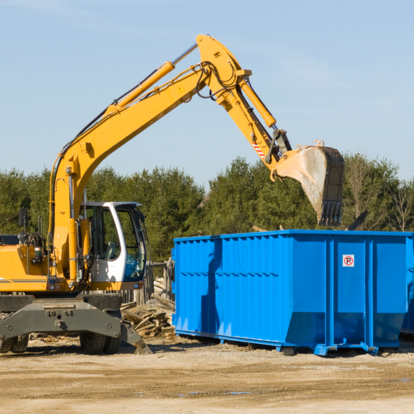 are there any restrictions on where a residential dumpster can be placed in El Rio California